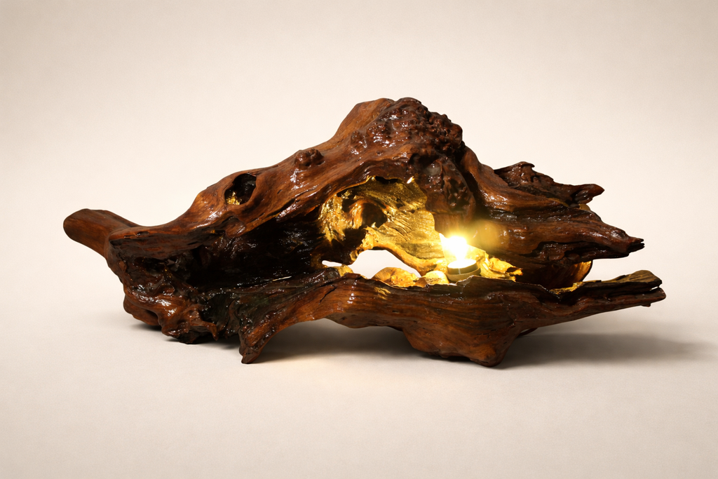 Natural Sculptural Light by Kalaayan