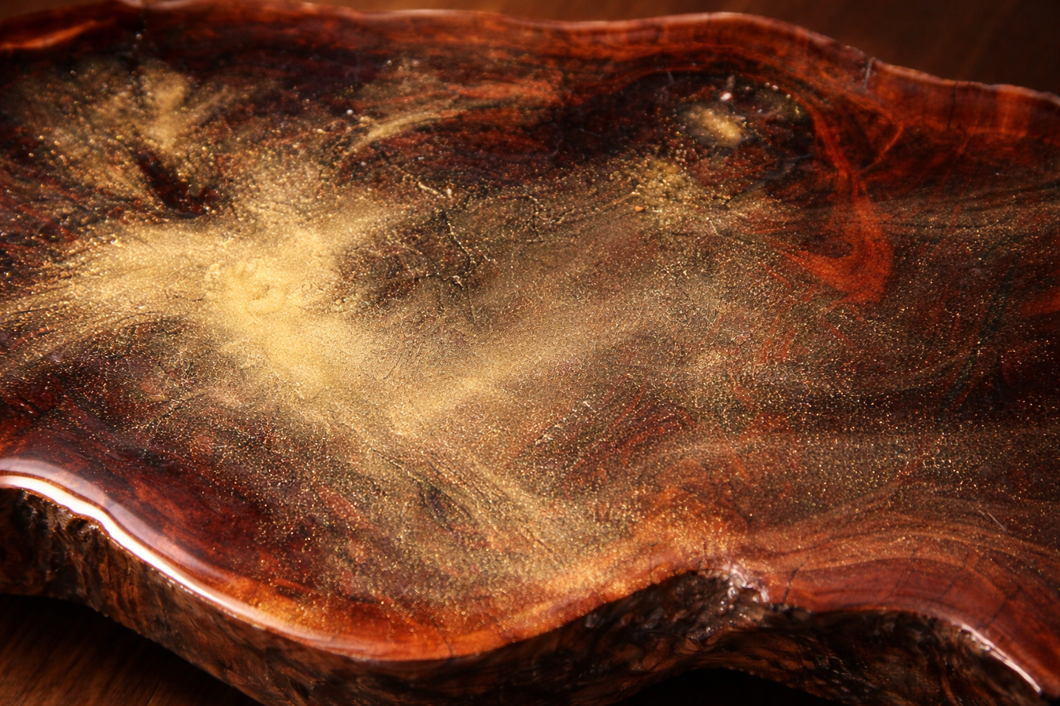 Handcrafted Driftwood Side Table – Natural Wooden Sculptural Table by Kalaayan