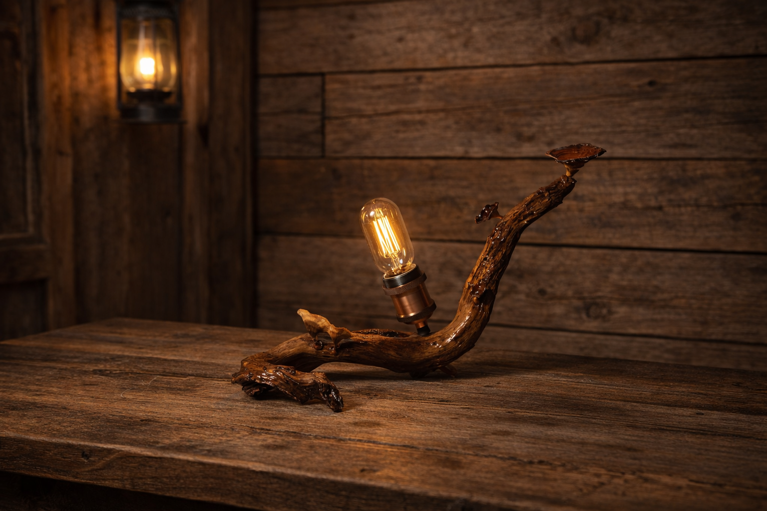 Organic Wooden Light by Kalaayan