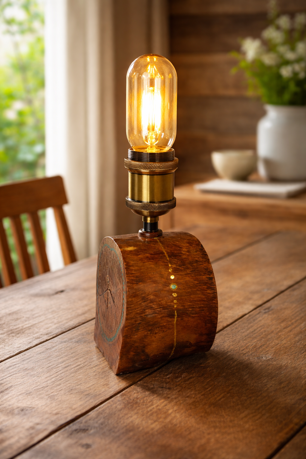 wood table lamp